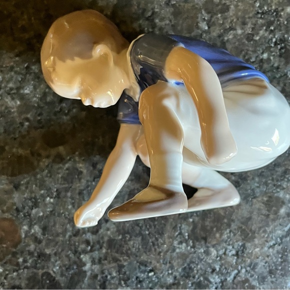 2 pc Bing & Grondahl Denmark Boy 1636BL and Goose 1902 - Picture 5 of 12